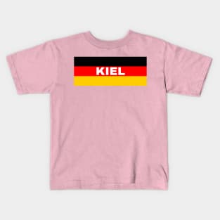 Kiel City in German Flag Kids T-Shirt